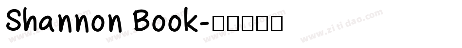 Shannon Book字体转换